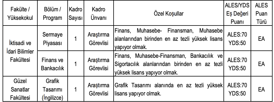 İstanbul Beykent Üniversitesi Akademik Kadro İlanı Resmi